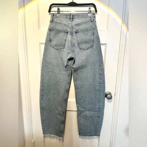 AGOLDE: High-Waisted Button-Fly Jeans - Picture 4 of 5